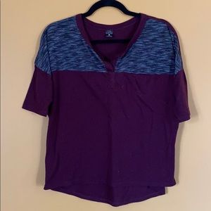 Purple and Gray Tee